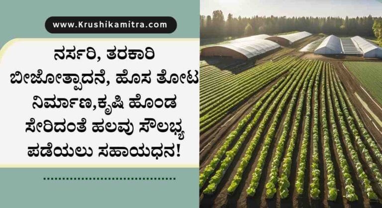 Horticulture Department-ತೋಟಗಾರಿಕೆ ಇಲಾಖೆಯಿಂದ ಈ ಯೋಜನೆಯಡಿ ಹಲವು ಸೌಲಭ್ಯ! ಇಲ್ಲಿದೆ ಅರ್ಜಿ ಸಲ್ಲಿಕೆ ವಿವರ!