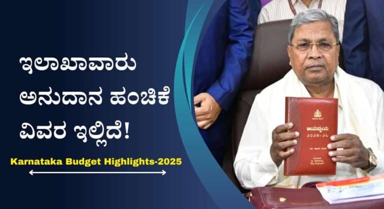 Karnataka Budget-2025: ಕರ್ನಾಟಕ ಬಜೆಟ್ ಯಾವ್ಯಾವ ಕ್ಷೇತ್ರಕ್ಕೆ ಎಷ್ಟು ಅನುದಾನ ಹಂಚಿಕೆ?