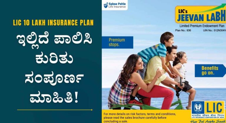 Life Insurance- LIC ಜೀವನ್ ಲಾಭ್ ಯೋಜನೆ: ದಿನಕ್ಕೆ ₹80 ಪಾವತಿಸಿ ₹10 ಲಕ್ಷ ಪಡೆಯಿರಿ!