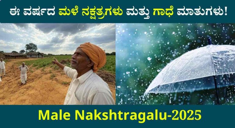 Male Nakshatragalu-2025: ಈ ವರ್ಷದ ಮಳೆ ನಕ್ಷತ್ರಗಳು! ಇಲ್ಲಿದೆ ಸಂಪೂರ್ಣ ಮಾಹಿತಿ!