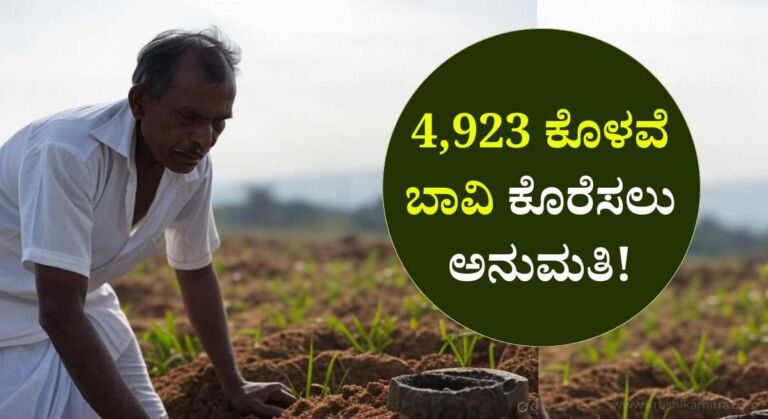 Borewell Subsidy-ಸರ್ಕಾರದಿಂದ ರೈತರಿಗೆ ನೀರಾವರಿ ಸೌಲಭ್ಯ ಒದಗಿಸಲು 4,923 ಕೊಳವೆ ಬಾವಿ ಕೊರೆಸಲು ಅನುಮತಿ!