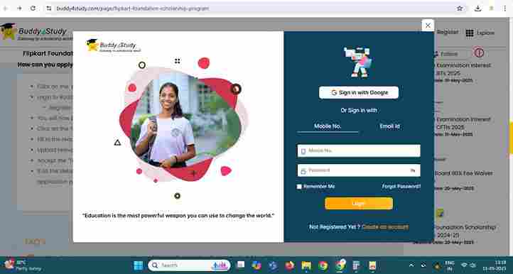 scholarship Application (