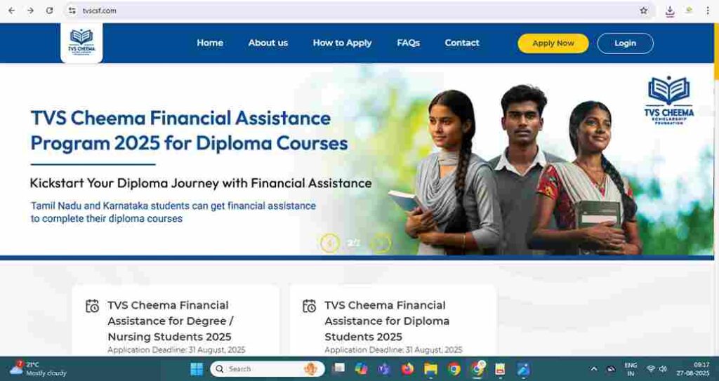 TVS Foundation Scholariship