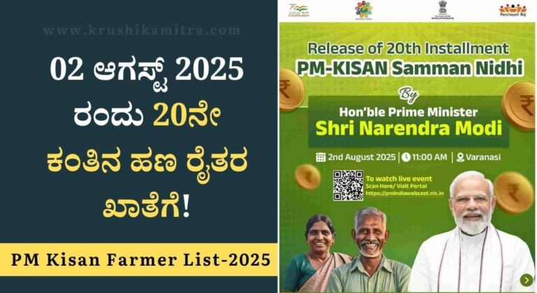 PM Kisan Farmer List-ಪಿಎಂ ಕಿಸಾನ್ 20ನೇ ಕಂತಿನ ಅರ್ಹ ರೈತರ ಪಟ್ಟಿ ಪ್ರಕಟ! ಇಂದೇ ಪರಿಶೀಲಿಸಿ!
