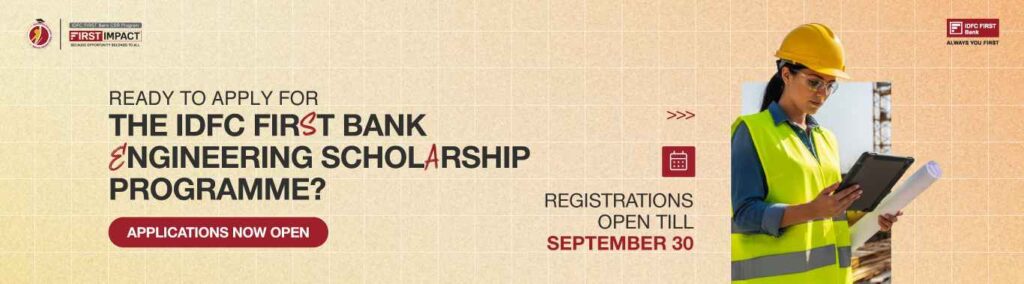 IDFC First Bank Scholarship Application