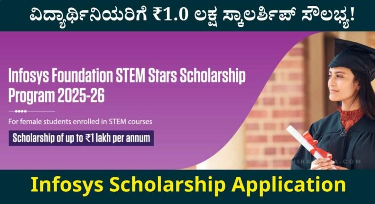 Infosys Scholarship 2025: ಇನ್ಫೋಸಿಸ್ ಫೌಂಡೇಶನ್ ಕಡೆಯಿಂದ ವಿದ್ಯಾರ್ಥಿನಿಯರಿಗೆ ₹1 ಲಕ್ಷ ಸ್ಕಾಲರ್ಶಿಪ್ ಸೌಲಭ್ಯ!