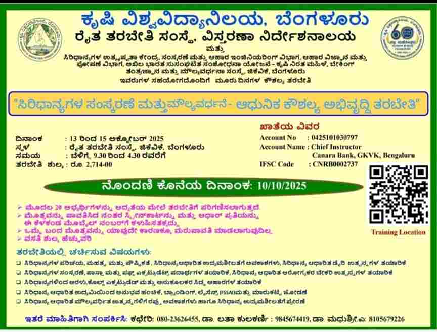 Millet Processing Training