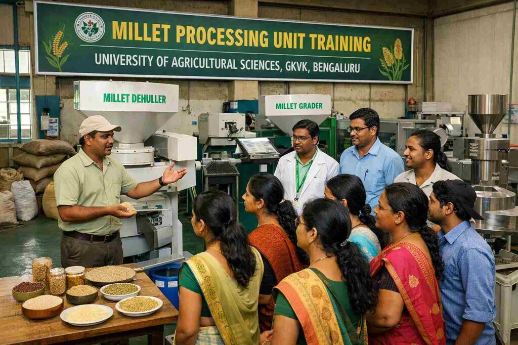Millet Processing Training-ಬೆಂಗಳೂರು ಕೃಷಿ ವಿವಿಯಿಂದ ಸಿರಿಧಾನ್ಯಗಳ ಸಂಸ್ಕರಣೆ ತರಬೇತಿಗೆ ಅರ್ಜಿ ಆಹ್ವಾನ!