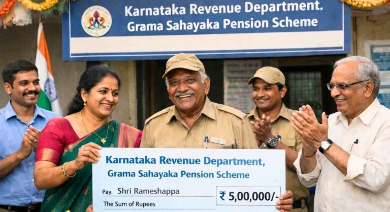 Grama Sahayaka Pension-ಕಂದಾಯ ಇಲಾಖೆಯ ಗ್ರಾಮ ಸಹಾಯಕರಿಗೆ ರೂ. 5.00 ಲಕ್ಷ ಇಡಿಗಂಟು ಸೌಲಭ್ಯಕ್ಕೆ ಆದೇಶ ಪ್ರಕಟ!