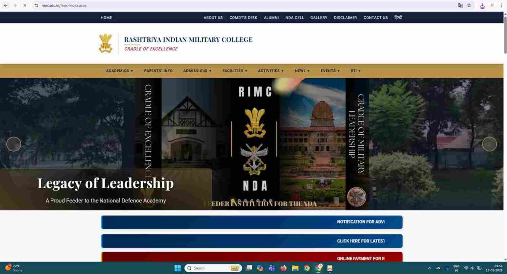 Military College Admission