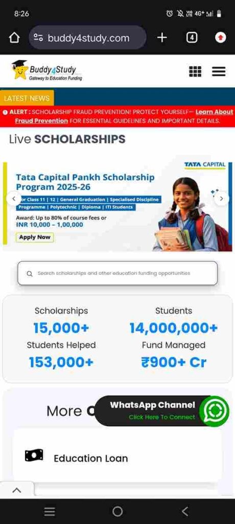 Tata scholarship