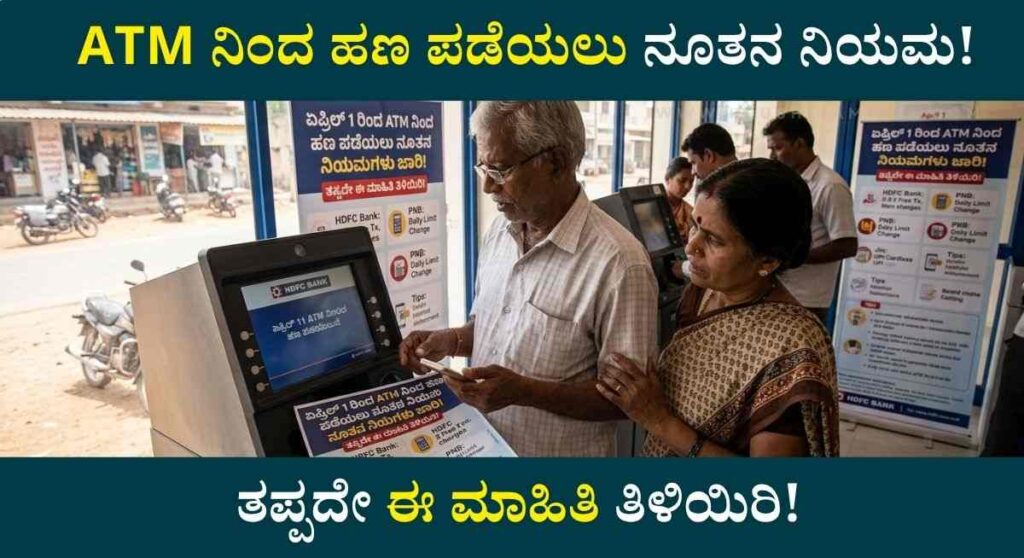 ATM Card-ಎಟಿಎಂ ಗ್ರಾಹಕರೇ ಗಮನಿಸಿ: ಏಪ್ರಿಲ್ 1 ರಿಂದ ಜಾರಿಗೆ ಬರಲಿವೆ ಹೊಸ ನಿಯಮಗಳು!