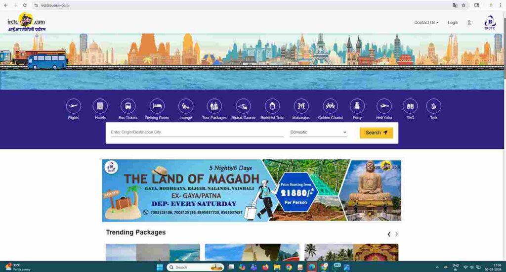 irctc tour package