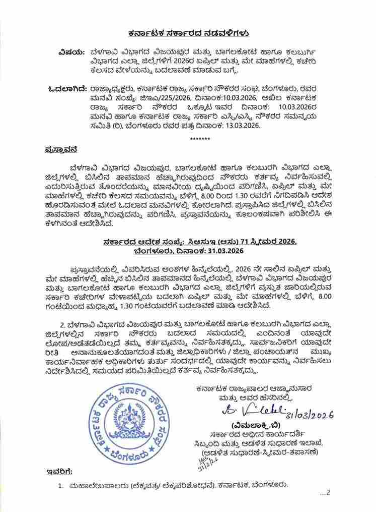 Government Office Timings