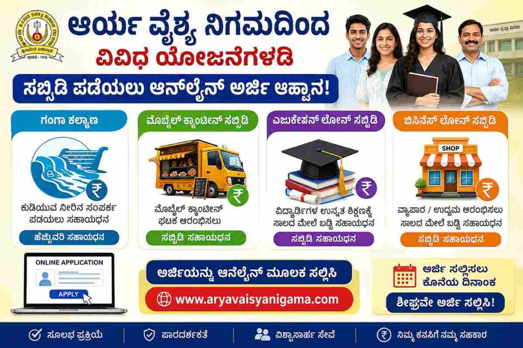 Subsidy Schemes In karnataka